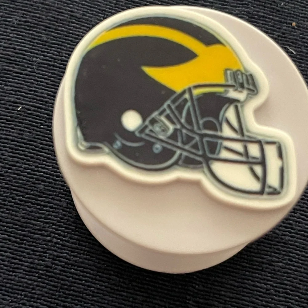Football Helmet Phone Accessory with Yellow and Black Design